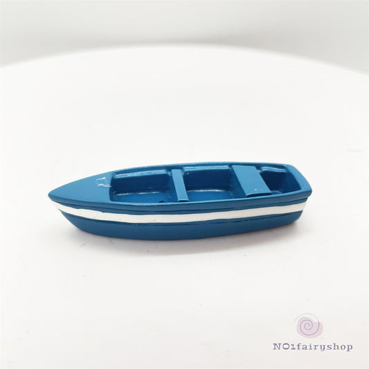 Fairy Garden Accessories Blue Boat 01