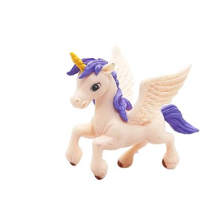 Unicorn Miniature Fairy Garden Animal Figurine – Resin Animal Decoration for Fairy Gardens
