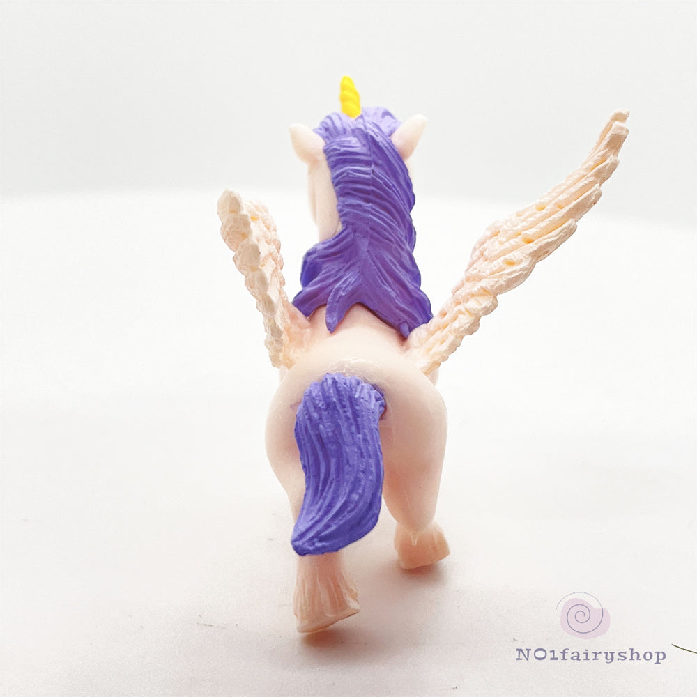 Fairy Garden Accessories Pink Unicorns Purple Unicorns