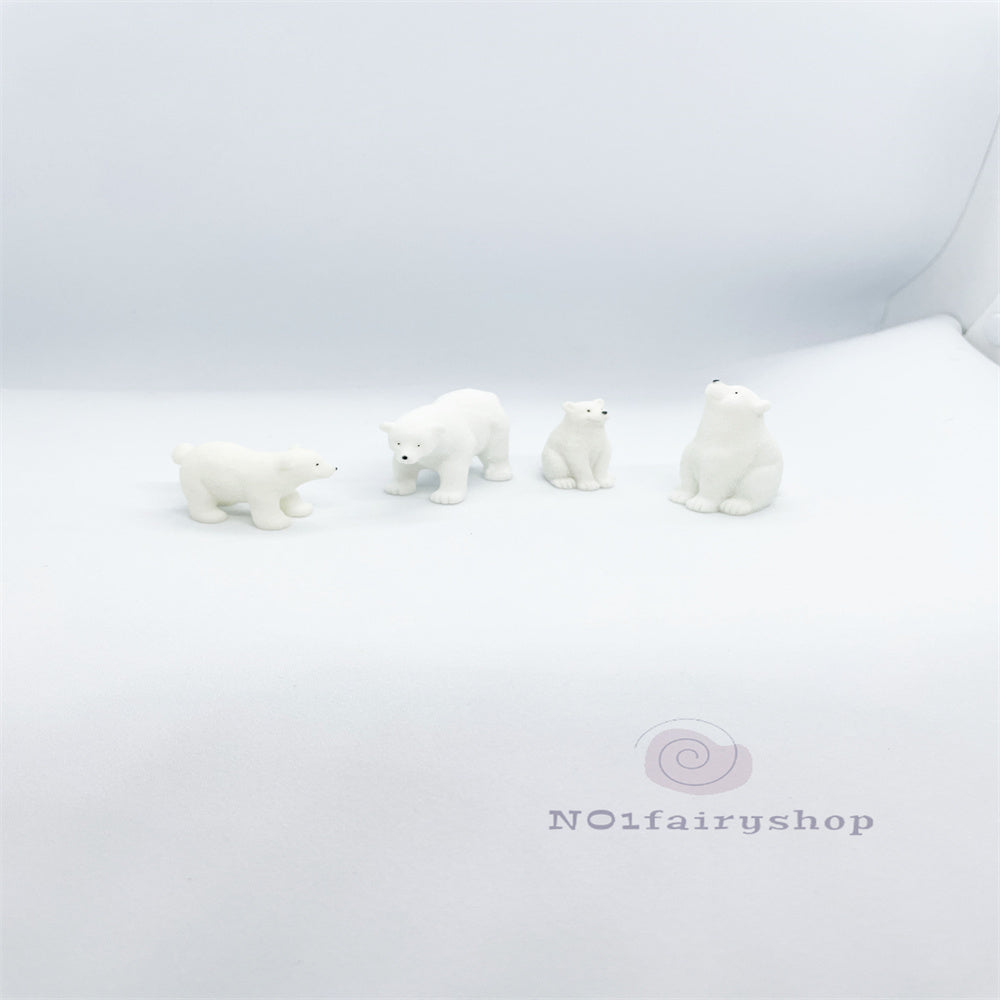 Fairy Garden Accessories Animals Polar Bears