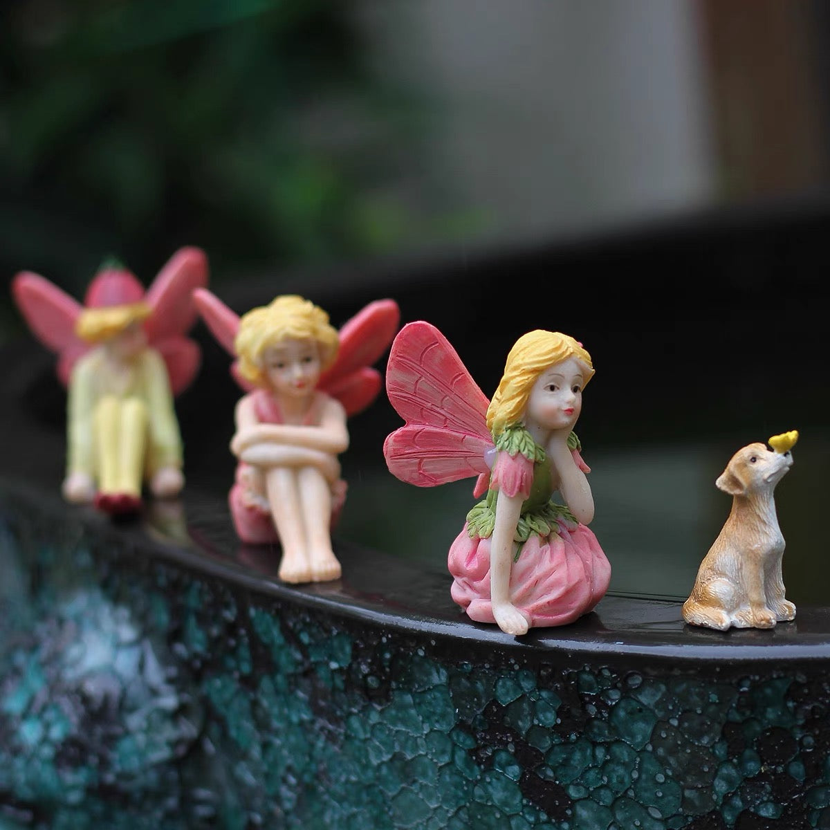 4pcs Fairy Garden Figurines Kits Fairies