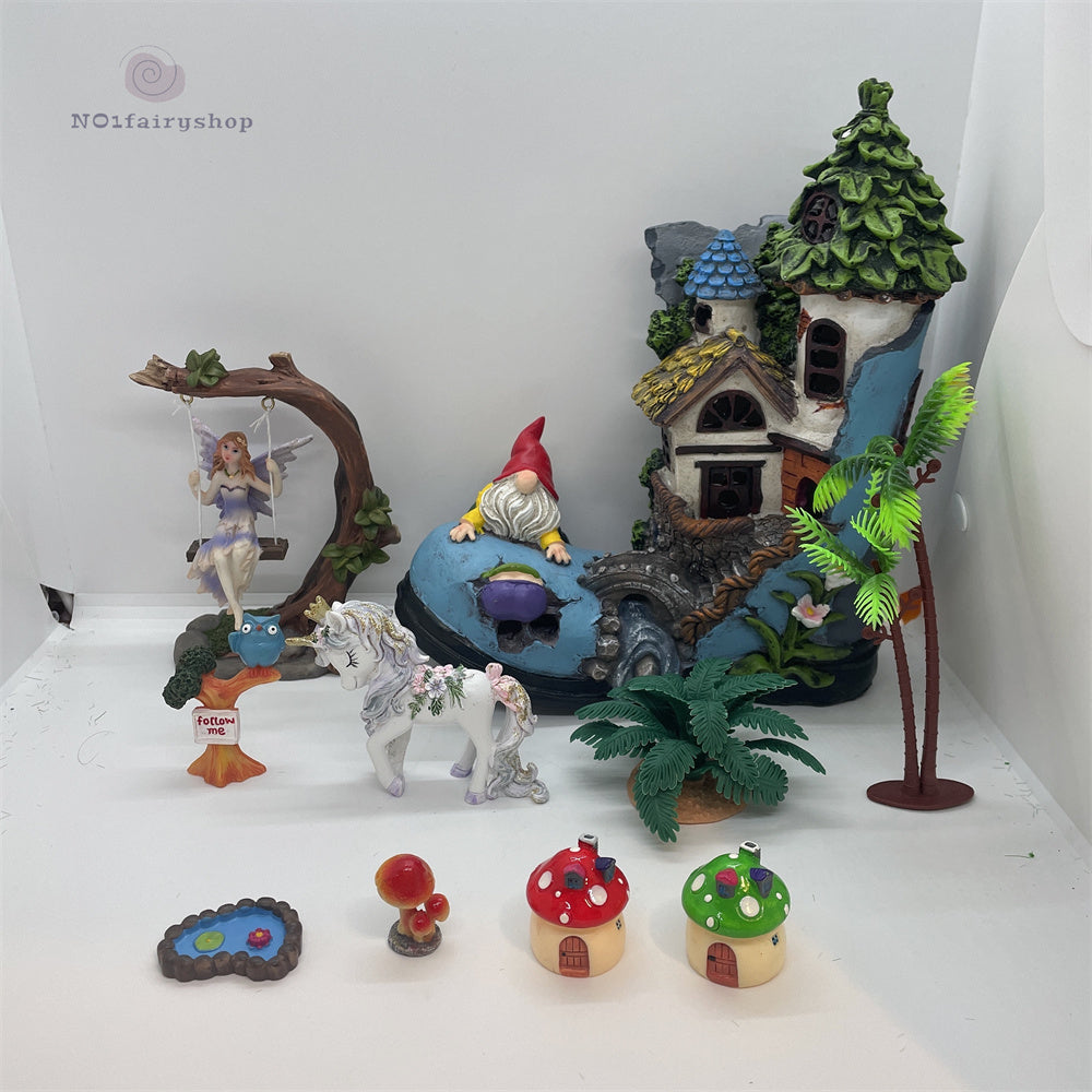 Fairy Garden Kits Fairy House With Solar Light