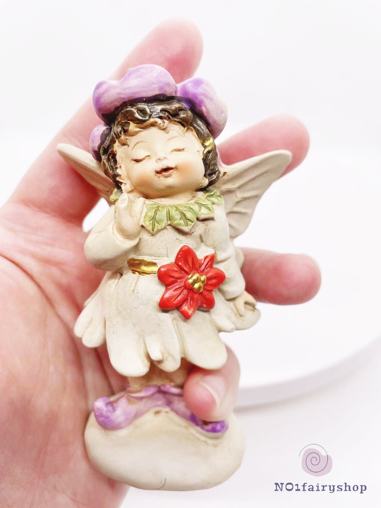 Fairy Standing On A Stone Fairy Garden Figurines