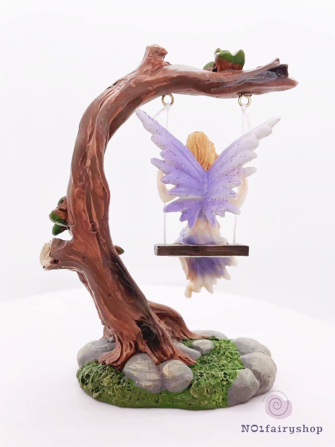 Fairy Playing A Swing Fairy Garden Figurines