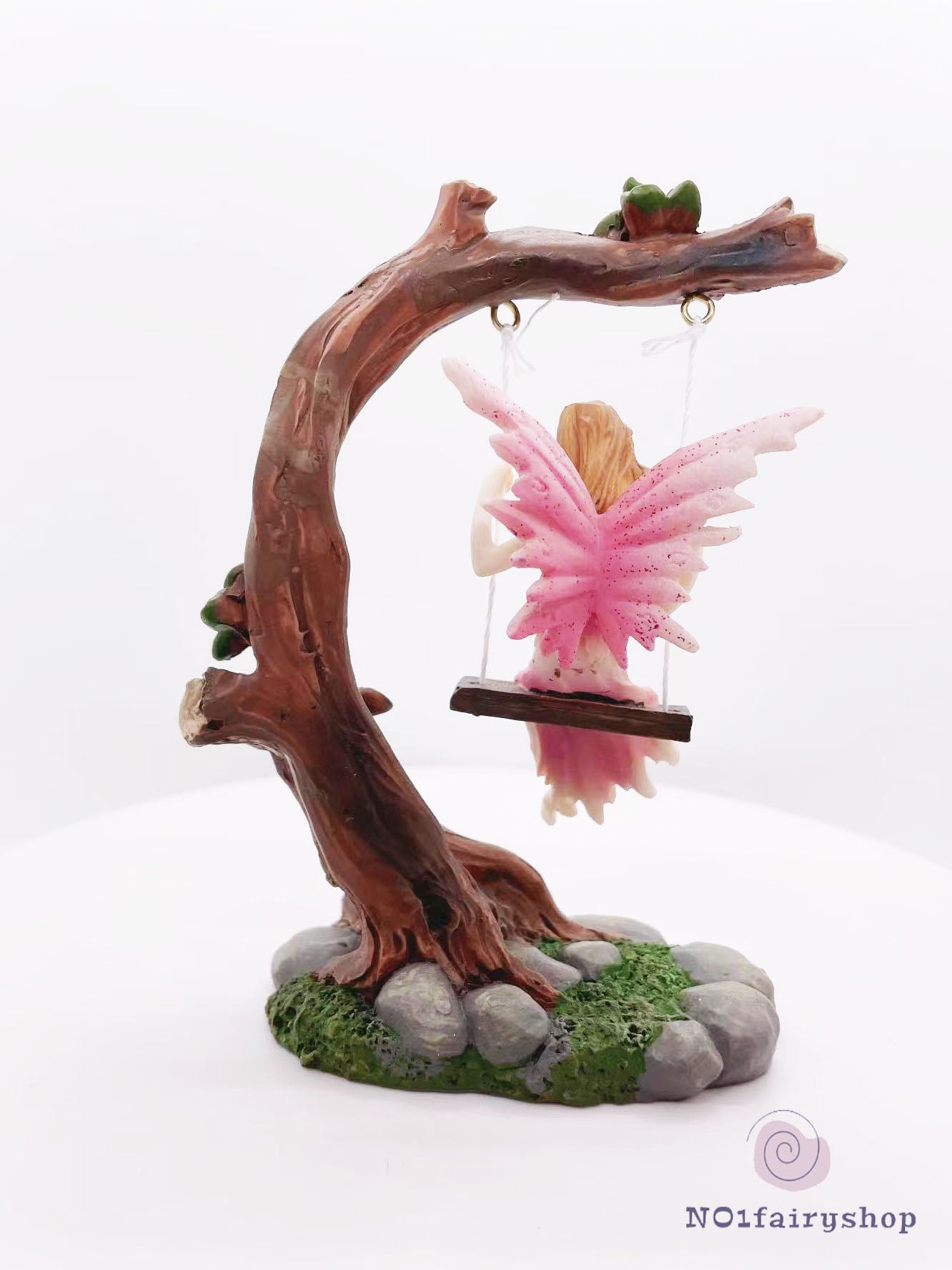 Fairy Playing A Swing Fairy Garden Figurines