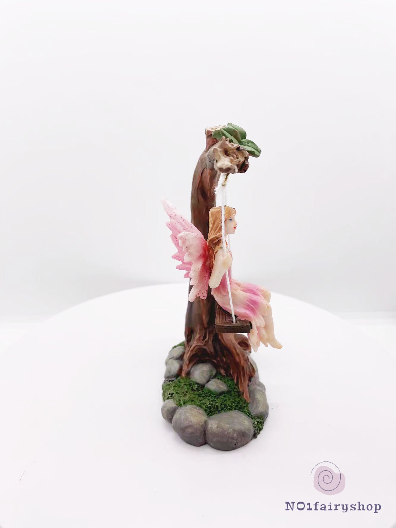 Fairy Playing A Swing Fairy Garden Figurines