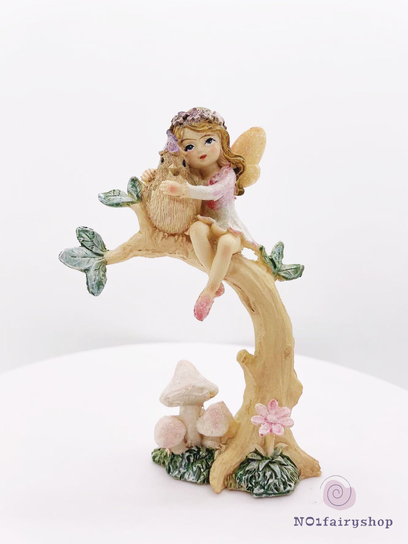 Fairy Sitting On A Tree Fairy Garden Figurines