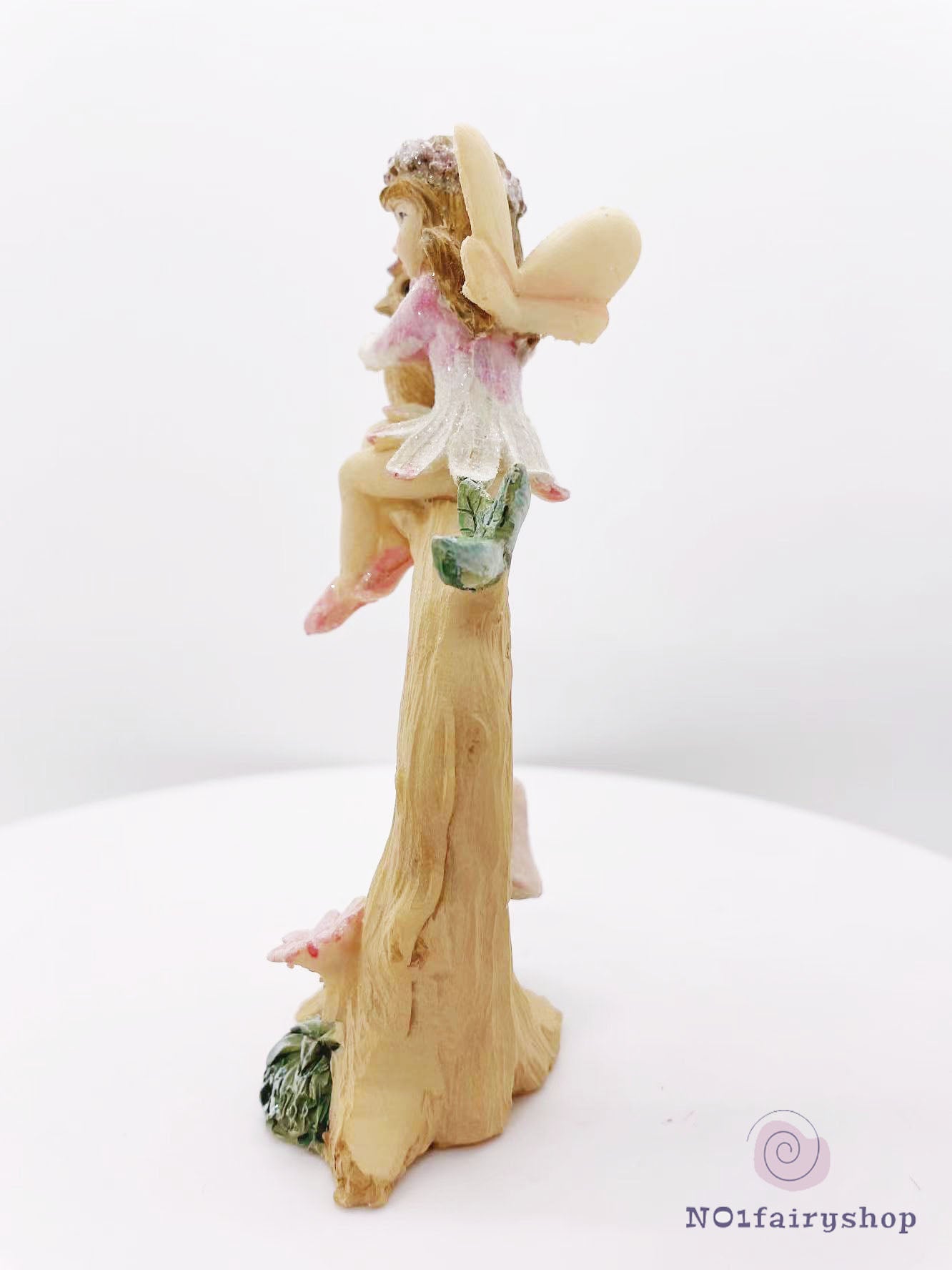 Fairy Sitting On A Tree Fairy Garden Figurines