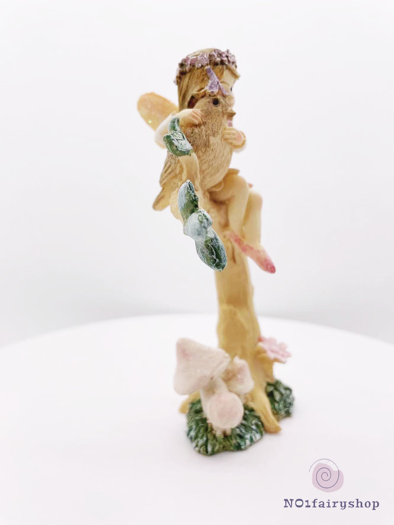 Fairy Sitting On A Tree Fairy Garden Figurines