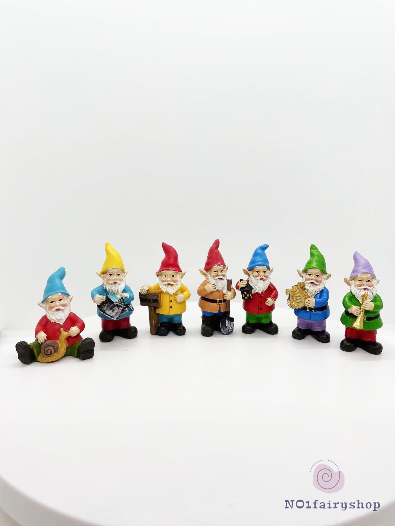 7PCS Gnomes Fairy Garden Figurines