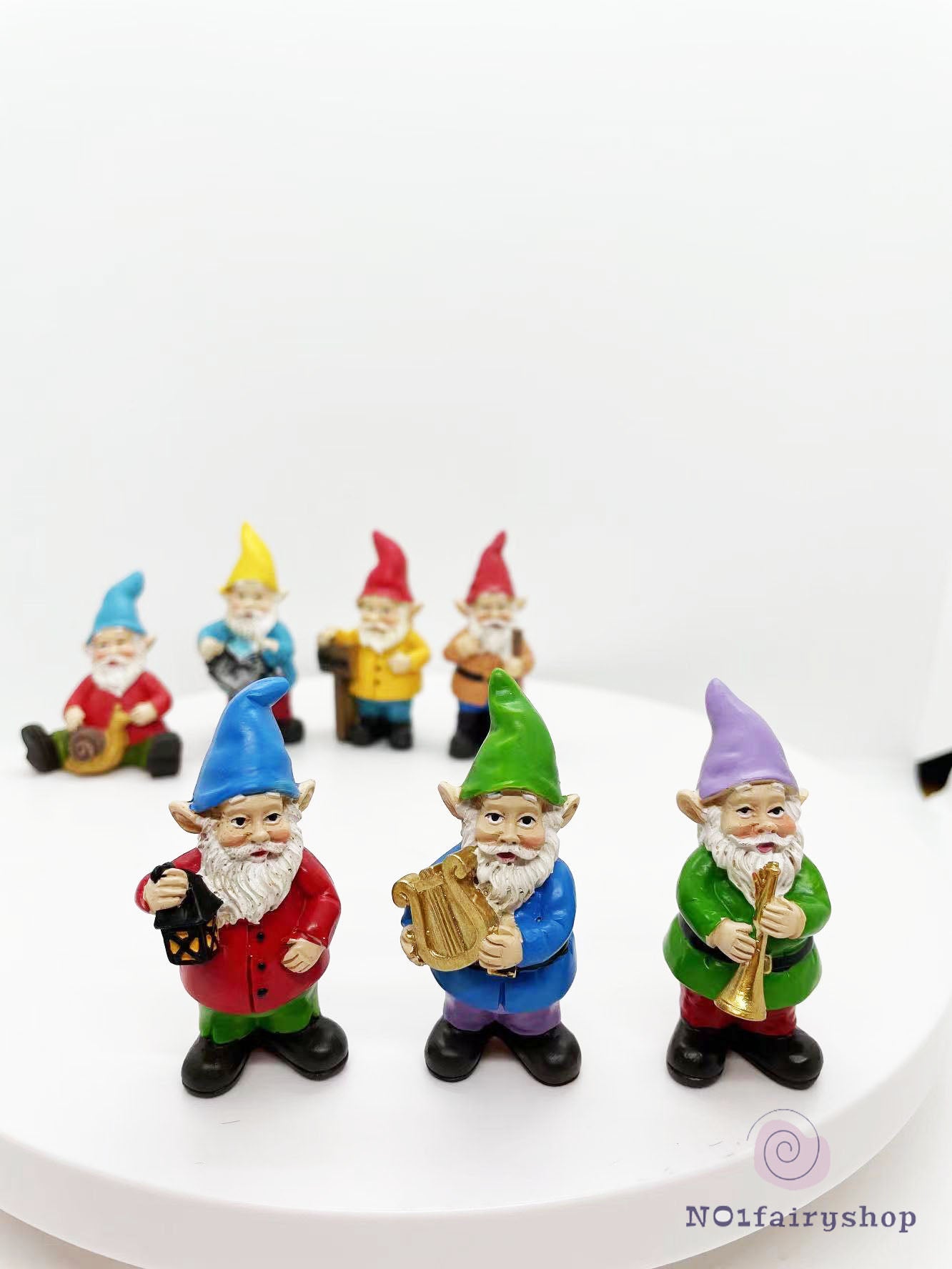 7PCS Gnomes Fairy Garden Figurines