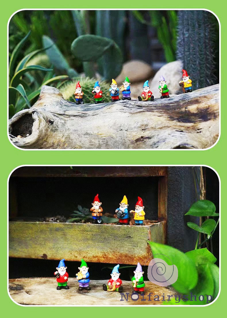 7PCS Gnomes Fairy Garden Figurines