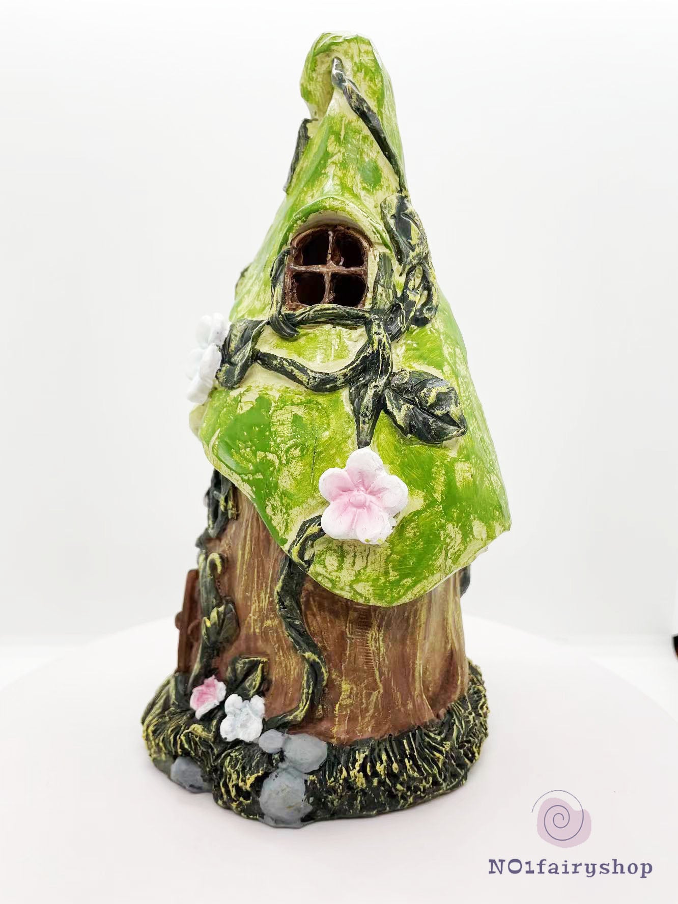 Fairy House Tree House with Solar Lights