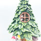 Tree House With Solar Lights Fairy House With Gnomes