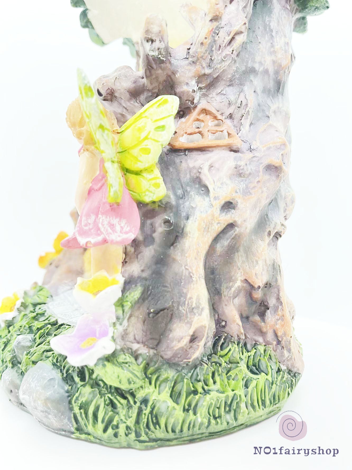 Tree House With Solar Lights Fairy House With Gnomes