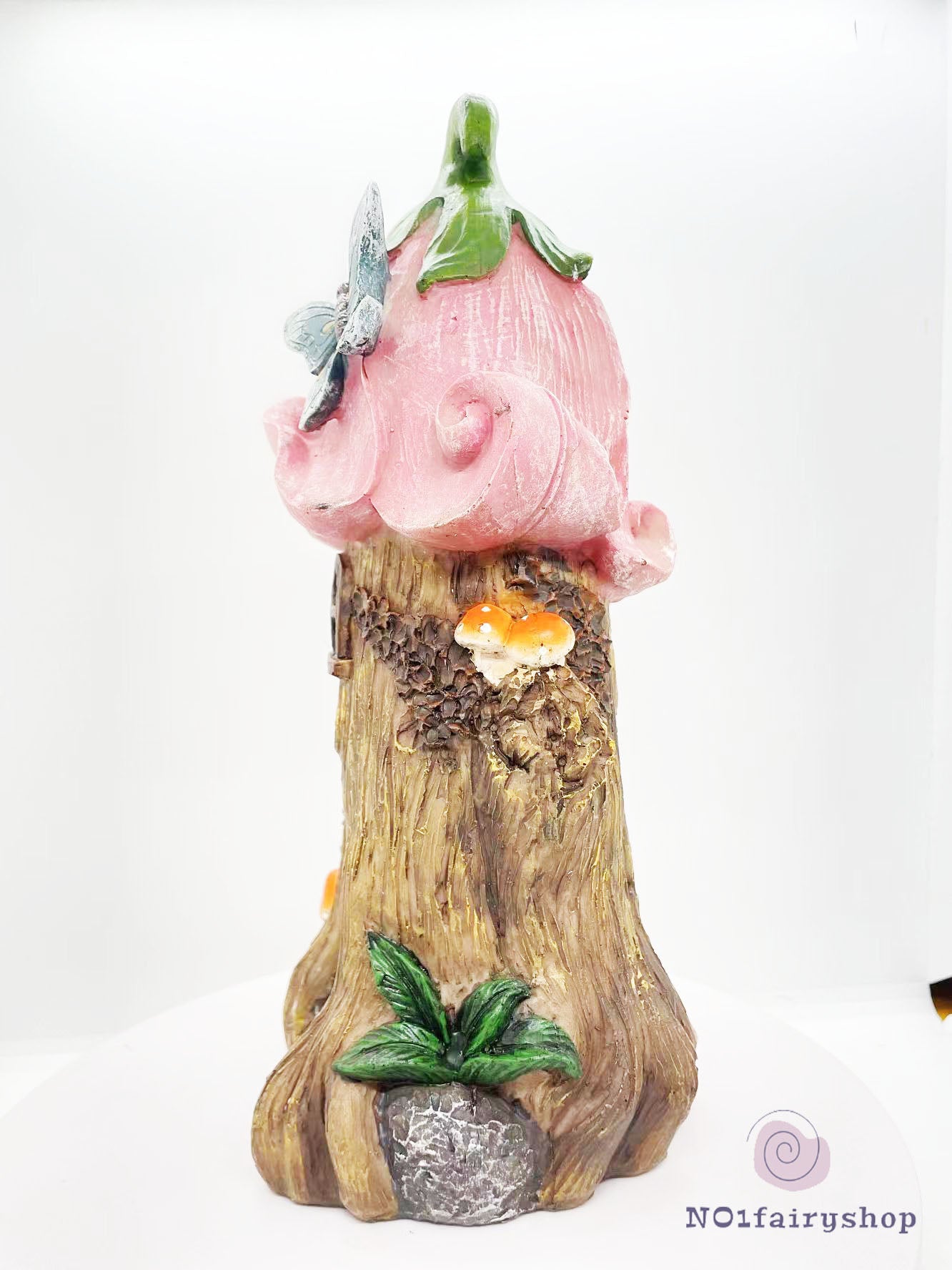 Flower House With Solar Lights Fairy House With Pink Flowers