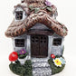 Thatch Fairy House With Solar Lights